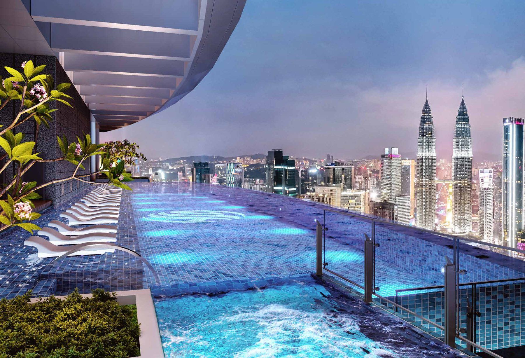 Sky Pool, level 51